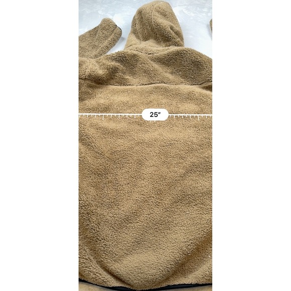 Uniqlo Women's Fleece Zip Up Hoodie Jacket Tan Size L - Picture 5 of 6